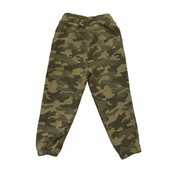Old Navy Camo Joggers Green Elastic Waist Drawstring Ankle Cuffs Boy’s XS 5 - Picture 2 of 4